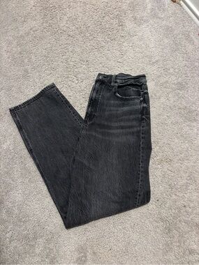 Women’s American Eagle Black Wash Straight-Leg Jeans